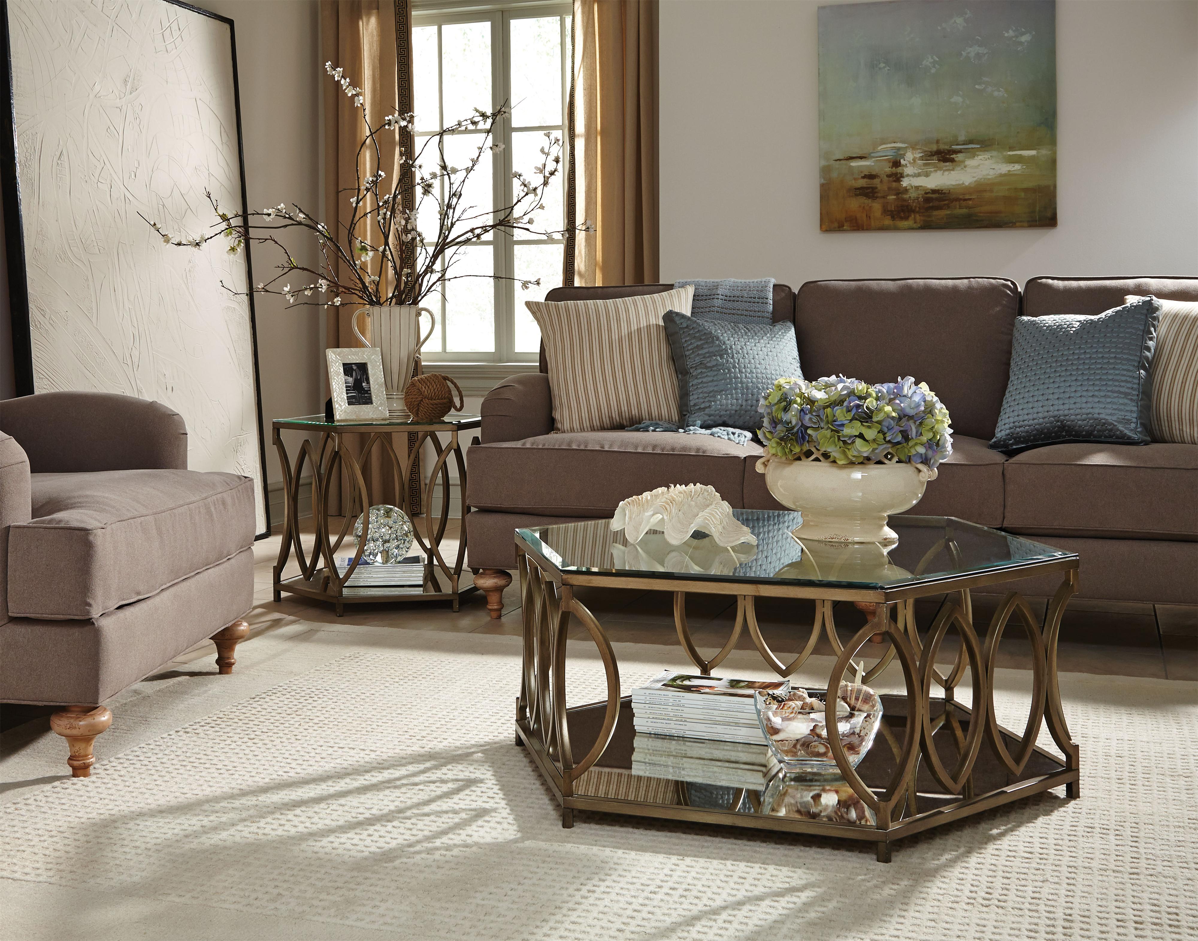 Standard Furniture Santa Barbara Contemporary Hexagonal Cocktail Table